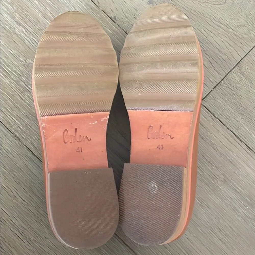 Tan Leather Loafers with Red Sole - Picture 5 of 5